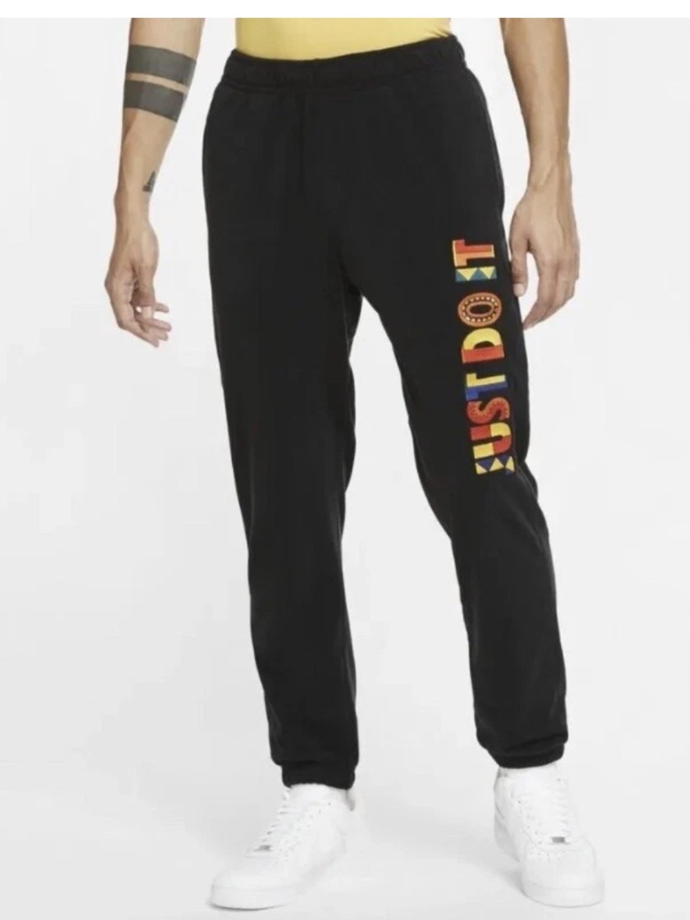 Nike Sportswear Reissue Fleece Just Do It Graphic Embroidered Joggers - Size XL